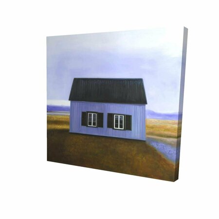 FONDO 32 x 32 in. Blue Barn-Print on Canvas FO2792513